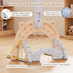 Costzon 3 in 1 Toddler Basketball Hoop, Height Adjustable Kids Sports Center w/Foldable Basketball, Soccer & Golf Game, Indoor Outdoor Activity Playset w/Foldable Rim, Gift for Children Baby Infant