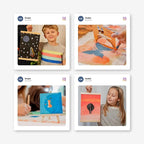 Sculpd Kids Painting Kit, Paint Craft Set for Kids Age 7+, Includes 5 Colour Paint Set, Paintbrushes, Magnetic Picture Frame, 2 Canvases, Paint Palette, Additional Art Supplies and Free Guidebook