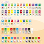 Toddler Learning Flash Cards, 60 PCS Double Sides Flashcards for Alphabets, Numbers, Colors, Shapes, Sight Words, Baby Cognitive Flashcards for Kids, Preschool Kindergarten Learning Activities