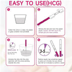 Ovulation Test Strips and Pregnancy Test Strips Kit, Ovulation Strips Fertility Test for Women, 30 LH Test + 10 HCG Test, Ovulation Predictor Kit for Home
