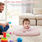 Baby Lounger for Newborn, Bionic Design Baby Lounger, Soft Organic Cotton Breathable Lounger for Infants 0-18 Months (Pink)