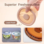 Moonkie Silicone Snack Containers for Kids and Toddlers | 8 oz Baby Food Containers with Airtight Lids and A Snack Lid | Baby Food Jars | BPA Free | Freezer & Dishwasher Safe | 6 Pack