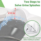 Easy Storage Potty Training Seat with Ladder, Adjustable Step and Toilet Seat Height, Easy-Grip Handles for Climbing, Foldable Portable Toddler Toilet Trainer, Perfect for Small Bathrooms