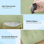 Baby Lounger for Newborn, Bionic Design Baby Lounger, Soft Organic Cotton Breathable Lounger for Infants 0-18 Months (Green)