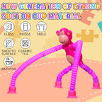 12 Pack Telescopic Suction Cup Toys, Sensory Toys Fidget Toys Fun Stocking Stuffers for Teens (Monkey Dog and Giraffe)