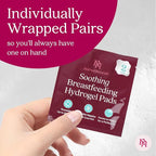 Nurse & Nourish 8-Pack Hydrogel Pads for Breastfeeding Soreness Support - Reusable, Easy-Apply Adjustable Soothing Gel - Nipple Shields for Breastfeeding Newborn