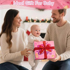 Montessori Toys for 1 Year Old - 20PCS Cloth Toddler Pink Fishing Game with Stacking Cups,Baby Color Sorting Toy 12-18 Months One Year Old Birthday Gift,Toddler Toys for 1 2 3 Year Old Boy Girl Gifts