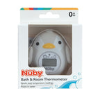 Nuby Bath and Room Digital Thermometer - Baby Thermometer for Safe and Cozy Bath and Room Temperatures - Penguin