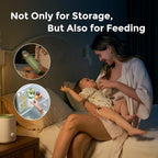 Momcozy Natural Baby Bottle, 10oz Wide-Neck Breast Milk Container, Breastmilk Storage Bottle for Fridge & Momcozy Breast Milk Cooler, BPA Free Milk Collection Bottles, Breastfeeding Essential, 4PCS