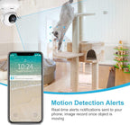 litokam Indoor Security Camera 4 Pack, 360° WiFi Cameras for Home Security, 2K Baby Monitor with Night Vision, Pet Nanny Cam with Motion Detection, 2-Way Audio