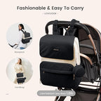 LOVEVOOK Diaper Bag Backpack, Baby Travel Bags for Boys & Girl, Toddler Waterproof Diaper Bag w/Changing Pad, Stroller Straps, Pacifier Case, Newborn Essentials Must Haves Mom