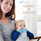 RTMOK Bottle Handles for Dr. Brown's Narrow Baby, Wide-Neck, Removable Easy-Grip Transitional Sippy Cup Handles, 100% Silicone-BPA-Free Material, 4m+