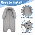 Pro Goleem Infant Car Seat Insert, Babybody Support for Toddler, Soft Minky Preemie Car Seat Insert, 2-in-1 Reversible, Perfect for Carseats, Strollers, Swings, White and Grey