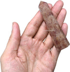 Amazing Gemstone Strawberry Quartz Crystal Towers - Natural Healing Crystal Point Obelisk for Reiki Healing and Crystal Grid (3 Inch)