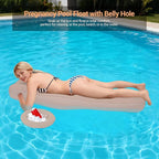 Inflatable Pregnancy Pillow with Belly & Head Hole, Prone Pregnancy Pillow for Stomach Sleepers, Belly Pillow Pregnancy Mattress for Pregnant Women, Maternity airbed Pool Float for Tummy Massage