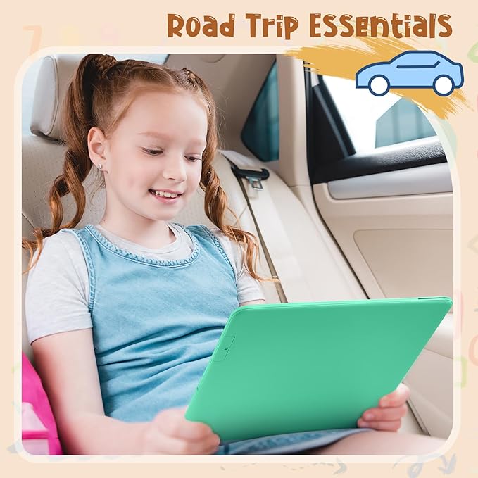 LCD Writing Tablet for Kids, 15 Inch Large Screen Doodle Board Drawing Writing Tablet Board, Educational Toddler Toys Birthday Gift School Office Notes for 3-12+ Year Old Girls Boys, Green