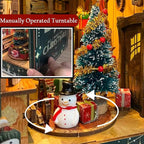 Miniature Book Nook Kit Christmas Book Nooks for Adults, Christmas Tiny House Book Nook Winter Christmas Kit, DIY 3D Puzzle Christmas House (Jingle Cabin)
