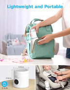 Bottle Warmer, Portable Bottle Warmer, Fast Heating Baby Bottle Warmer with 4 Adapters, Rechargeable Travel Bottle Warmer with Precise Temperature Control for Breastmilk Formula