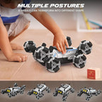 Robot Dog RC Stunt Car Toys - Gesture Sensing Remote Control car with Mecanum Wheels, LED Eyes, 3 Sound Effects, Birthday Gift for Kids Boys Girls