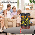 Metal Essential Oils Diffuser 150ML Christmas Aromatherapy Diffuser Cool Mist Humidifier with 7 Colors Lights Waterless Auto Off Air Diffusers as Gifts for Mom (B-Hummingbird)