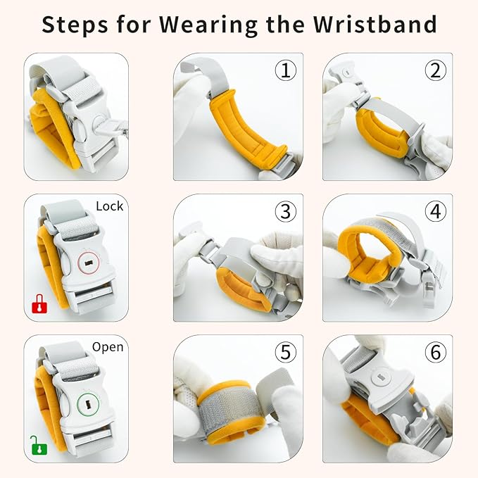 Toddler Leashes + Anti Lost Wrist Link for Kids, 4 in 1 Kid Harness Backpack Leash for Girls Boys, Reflective Kids Anti Lost Leash Cute Baby Harness Belt Strap Foldable Child Safety Leash for Park Zoo