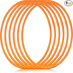 Shappy 6 Pcs Exercise Hoop Detachable Adjustable Plastic Toy Playground Toys Colored Hoop Circles for Teens Games Gymnastics Dog Agility Equipment Party Decor