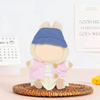 4-Piece Doll Outfit Set – Hat, Pink Vest Coat, White T-Shirt & Skirt for 17cm Mini Doll Clothes – Stylish Golf-Themed Fits 15cm Dolls Accessories (No Dolls)