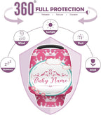 Baby Car Seat Stroller Cover Nursing Cover New Mom Breastfeeding Scarf Soft Stretchy Infant Carrier Cover Car Canopy Coverage