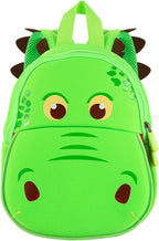 JiePai Dinosaur Toddler Backpack Hippo Kids Backpack Waterproof Cartoon Preschool
