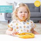 Bumkins Bibs - Toddler Bibs, Waterproof, Large for 1-3 Years, Short Sleeve