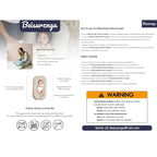 Baby Lounger - Snuggle Cozy Me Infant Lounger for Newborns | Breathable & Soft, Portable Awake-Time Pad, Essential Baby Gift- Yellow (Lounger Cover Included)