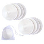 Ameda Washable Nursing Pads | 4 Pairs (8 Count) | Organic Bamboo Nursing Pads | Breastfeeding Supplies | Reusable Breast Pads for Leaking Milk | Breastfeeding Pads | Includes Mesh Laundry Bag