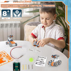 21 in-1 Solar Robot Building Kit STEM Gift for Boys Aged 8-13, DIY Educational Science Robotics Toy Battery Solar Powered STEM Building Toy Set with 210 Pieces