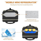 PIIOSER Insulated Baby Bottle Bag with Ice Pack, Breastmilk Cooler Compatible with Wearable Breast Pumps & Accessories - Breastfeeding On The Go Travel for Nursing & Working Moms, Black