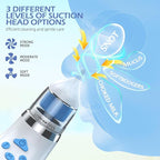 Nasal Aspirator for Baby with Light and Music, Electric Babies Nose Sucker with 3 Soft Silicone Tips, 5 Levels Suction Adjustment Nose Cleaner for Kids Girl Boy Adult Pets