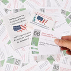 US Citizenship Flash Cards 2025 | 100 USCIS Civic Flash Card (Questions & Answers) | Bilingual English & Spanish Naturalization Test Study Guide | Includes Booklet & Portable Cards Ideal Gifts
