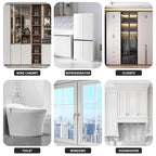 Refrigerator Lock 2 Packs, Fridge Lock with Silicone Wire Protection Fridge Locks for Kids Easy to Use and Install Cabinet Locks with Key, Black