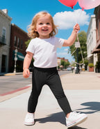 Witwot 3 Pack Baby Girls Leggings Toddler Kids Soft Cotton Pants Size 18M-5T