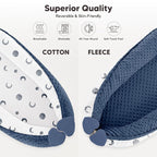 Baby Lounger - Infant Lounger Pillow for Newborn 0-24 Months, Soft, Breathable & Portable Baby Lounger Pillow for Boys & Girls, Cozy Baby Floor Seat for Home & Travel (Bluemoon)