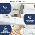 Bed Guard Rail for Toddlers, 23.6inch Foam Padded Side Rails for Queen King Twin Full Size Bed, Bedrail for Toddler, Bed Railing