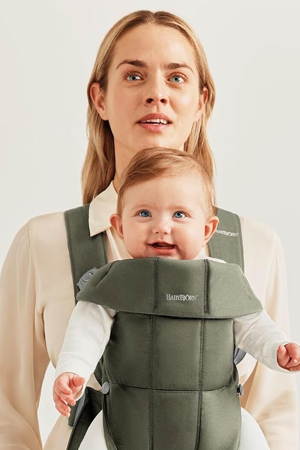 BabyBjörn Baby Carrier Mini, Woven, Dark Green