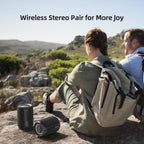 ZEALOT Bluetooth Speaker for Kid, Speakers Bluetooth Wireless, S32pro 15W Outdoor Portable Speaker, BT5.3/ USB/TF/AUX, Loud Stereo Sound, Dual Pairing, for Home Party Pool Beach-Black