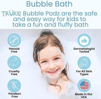 TruKid Bubble Podz Bubble Bath Bundle for Baby & Kids, Gentle Refreshing Bath Bomb for Sensitive Skin, pH Balance 7 for Eye Sensitivity, Natural Moisturizers and Ingredients, Five SCENTS