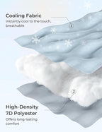 Momcozy Pregnancy Pillows with Cooling Cover, U-Shaped Full Body Maternity Pillow for Side Sleepers 57 Inch - Support for Back, Hip, Belly, Legs for Pregnant Women