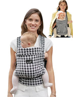 GROWNSY Baby Carrier Newborn to Toddler, Ergonomic Baby Toddler Carrier Slings Wraps with Head Support, Easy to Wear, Infant Carrier Baby Gift, Travel and Hiking Friendly,for 7 to 44 lb(Houndstooth)