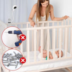 Upgraded Baby Monitor Clip Charger Mount for Nanit Pro/Plus/Original Cameras with Type-C Charging Port Connector Mount Portable Camera Holder for Travel & Crib,Temperature and Humidity Display