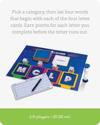 SimplyFun Get 4 and Score - A Communication Game for Kids That Tests Your Memory and Vocabulary Skills! - Educational Learning Game - 2 to 8 Players - for Kids Ages 8 & Up