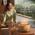 Essential Oil Diffuser for Home: 500ML Aroma Diffuser for Hotel Office Yoga Room - Humidifier with 9 Colors LED Night Light for Kids/Women Home Relaxation, Light Yellow