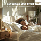 2-Pack Sync Stereo, Paussion Portable Mini Noise White Sleep Sound Machine for Adults Kids Baby 25 Soothing Songs, Auto Timer, Perfect for Travel, Home, Office Privacy