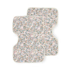 Little Unicorn Ultra-Absorbent Premium Burp Cloth 2 Pack | Soft on Baby's Skin | Larger Size | Ergonomic Design | Set of 2 (Pressed Petals)